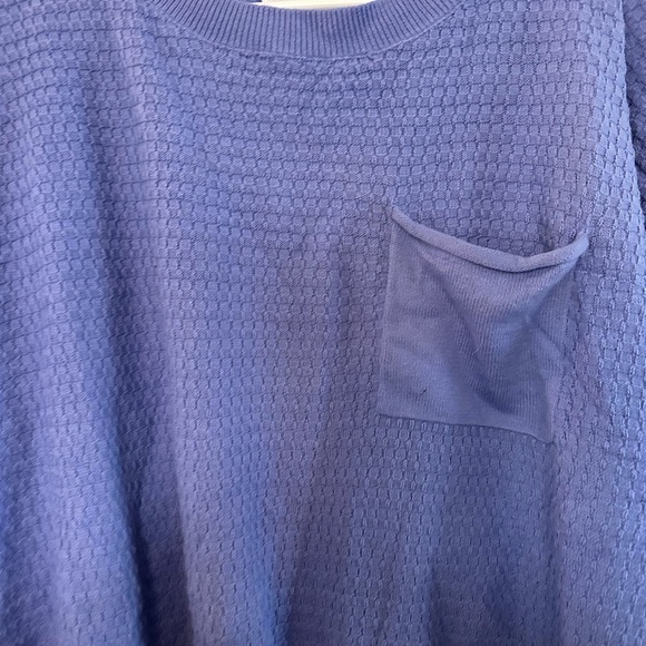 First Love Blue Textured Sweater - Picture 2 of 4